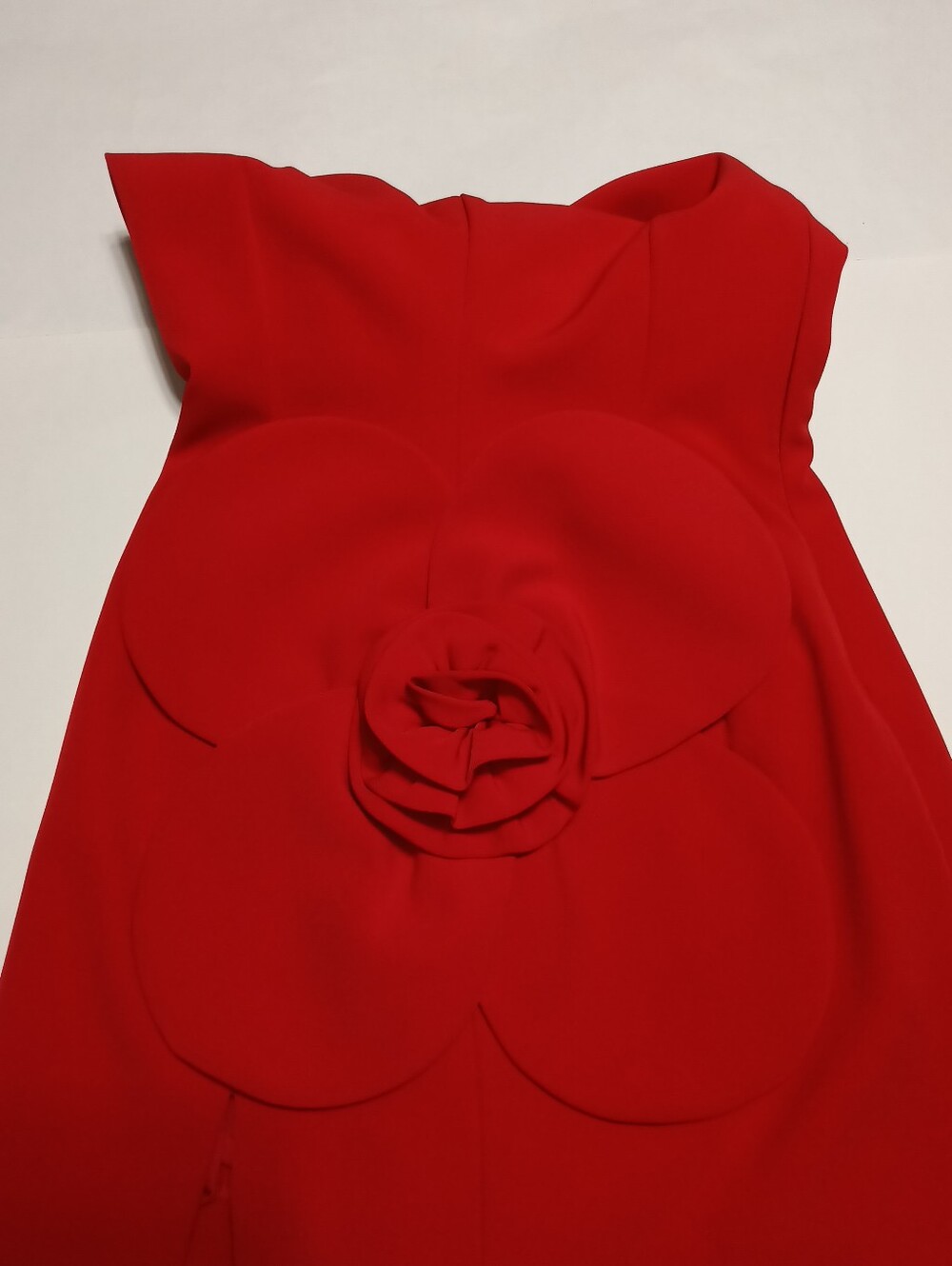 Gianni Bini Red Long-Sleeve Mini Dress with Side Rosette Detail Size 4 - Picture 14 of 16